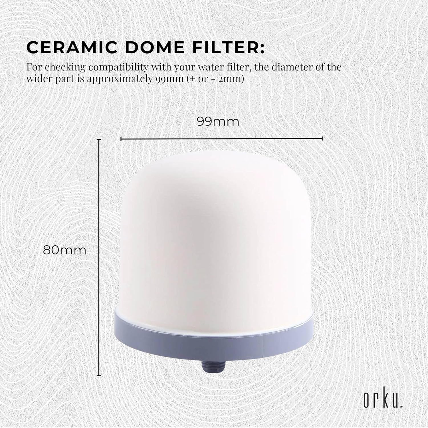 Orku 3 Piece Filter Set for 28L 8 Stage Benchtop Water Purifier - Full Pack image number 3