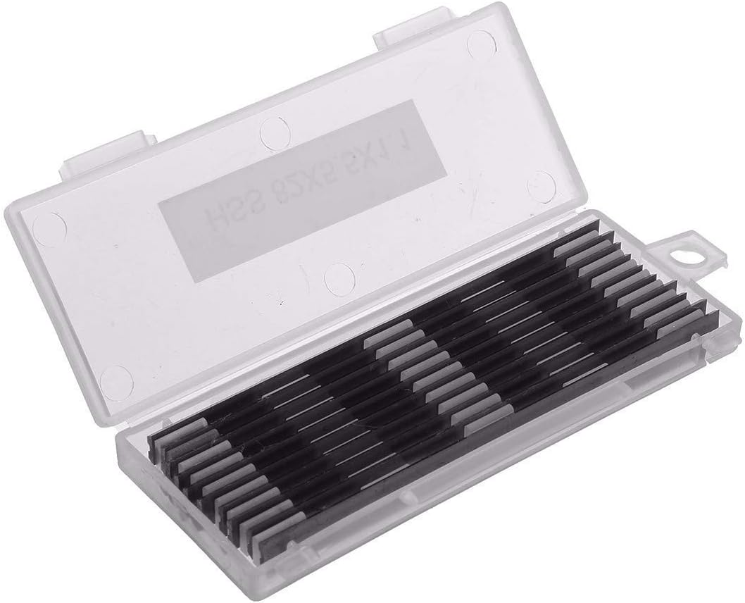 3-1/4 82Mm Carbide Tipped Planer Blades Knife Portable Hand Wood Razor for Dewalt DW680K D26677K Bosch PL1632 PL2632K Makita KP0810 KP0800K WEN 6530 B&D Craftsman Ryobi Hitachi Most Hand Planer 10Pc image number 1