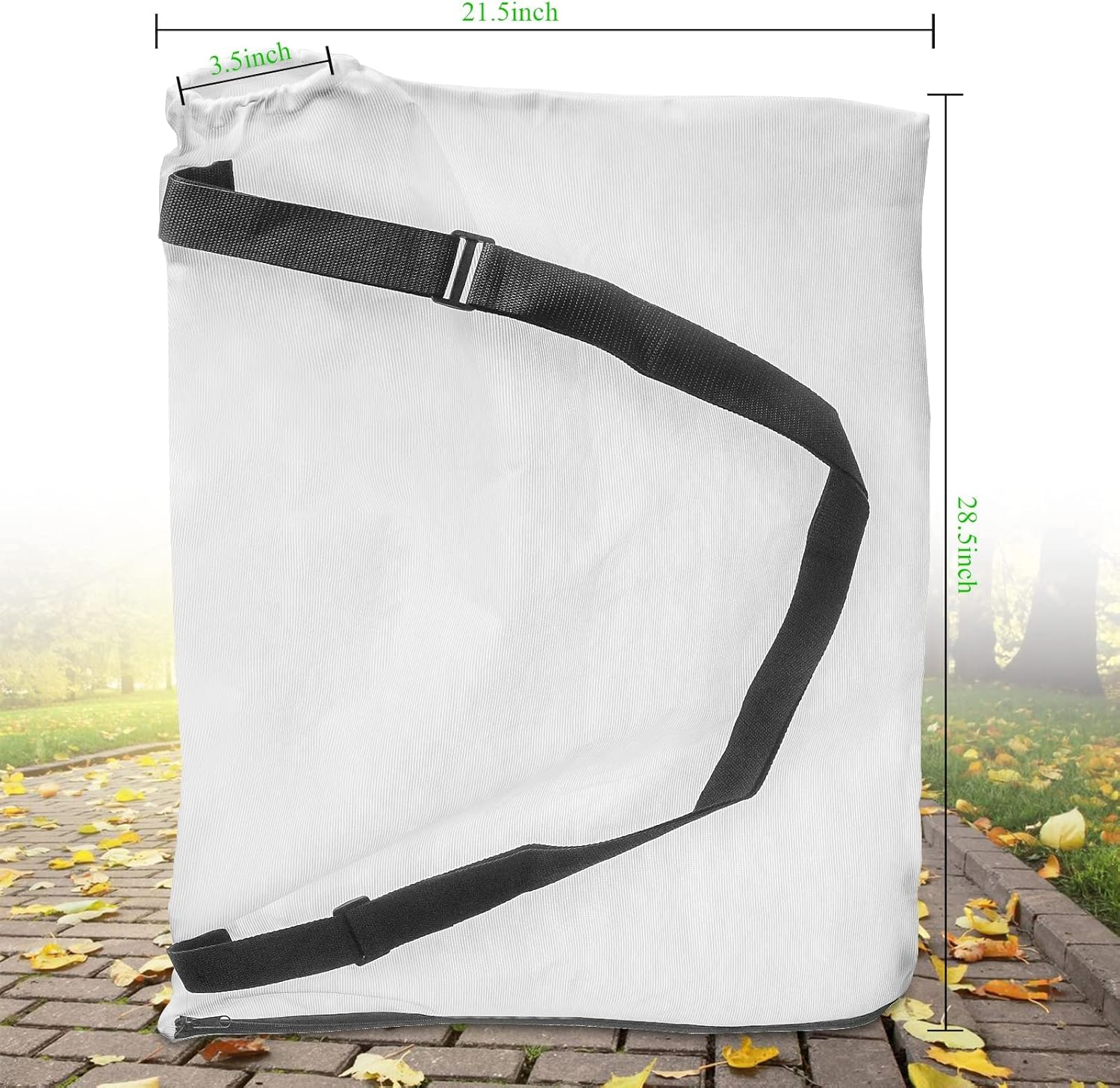 Lauterbrun Blower Leaf Vacuum Bag -  for Yard Pro  Leaf Vacuum Bags Bottom Zippered Design