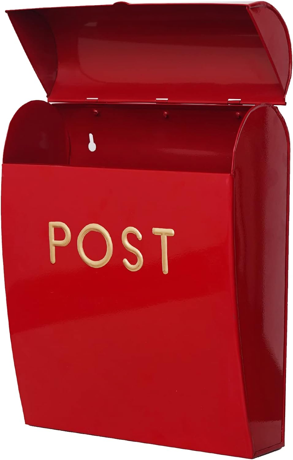 Assorted Collections Grey Post Box Wall Mounted Letterbox with Easy Access No Lock for Outdoor Use - Weatherproof and Durable Mailbox Easy Installation, Strong Construction (Large) image number 7