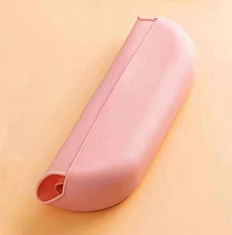 Waterproof Bibs for Adult with Crumb Catcher Silicone Adjustable Pink for Elderly Women Eating image number 2