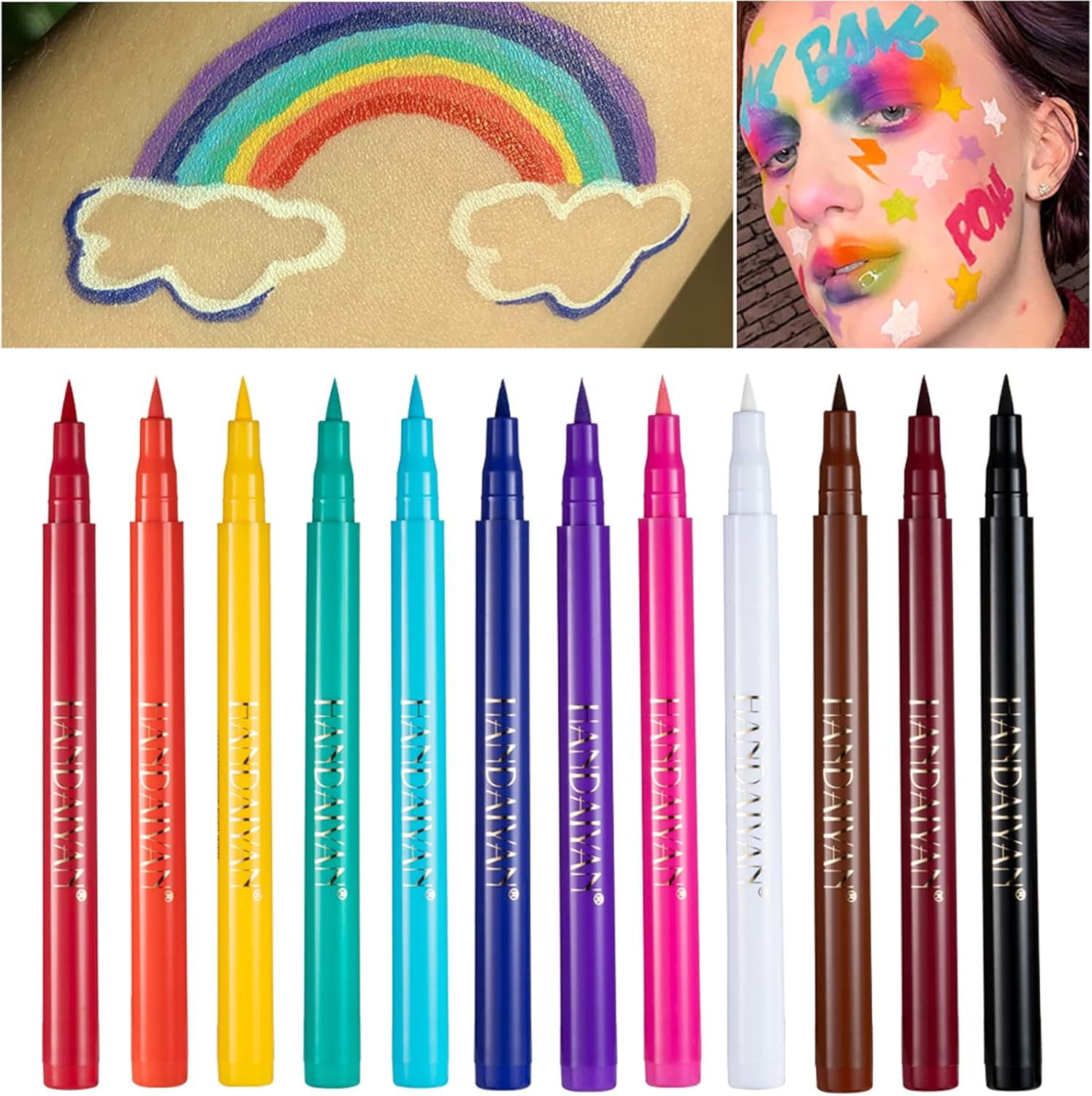 Coloured Eyeliner, Purple Eyeliner, Waterproof Liquid Eyeliner All Day Long-Lasting Eye Liners, Colourful Eyeliner for Eye Makeup Tools, Purple image number 6