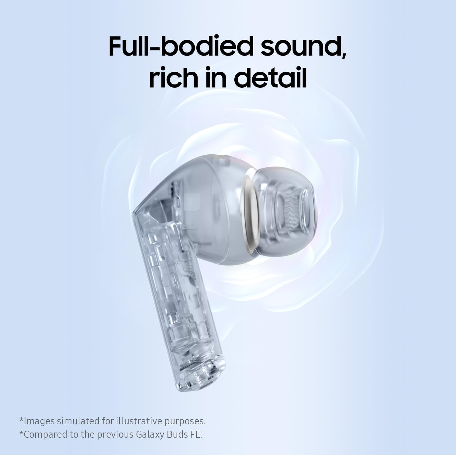 Samsung Galaxy Buds3 FE (2025), Wireless Earbuds, 360 Audio, Active Noise Cancelling, Black [AU Version] image number 3