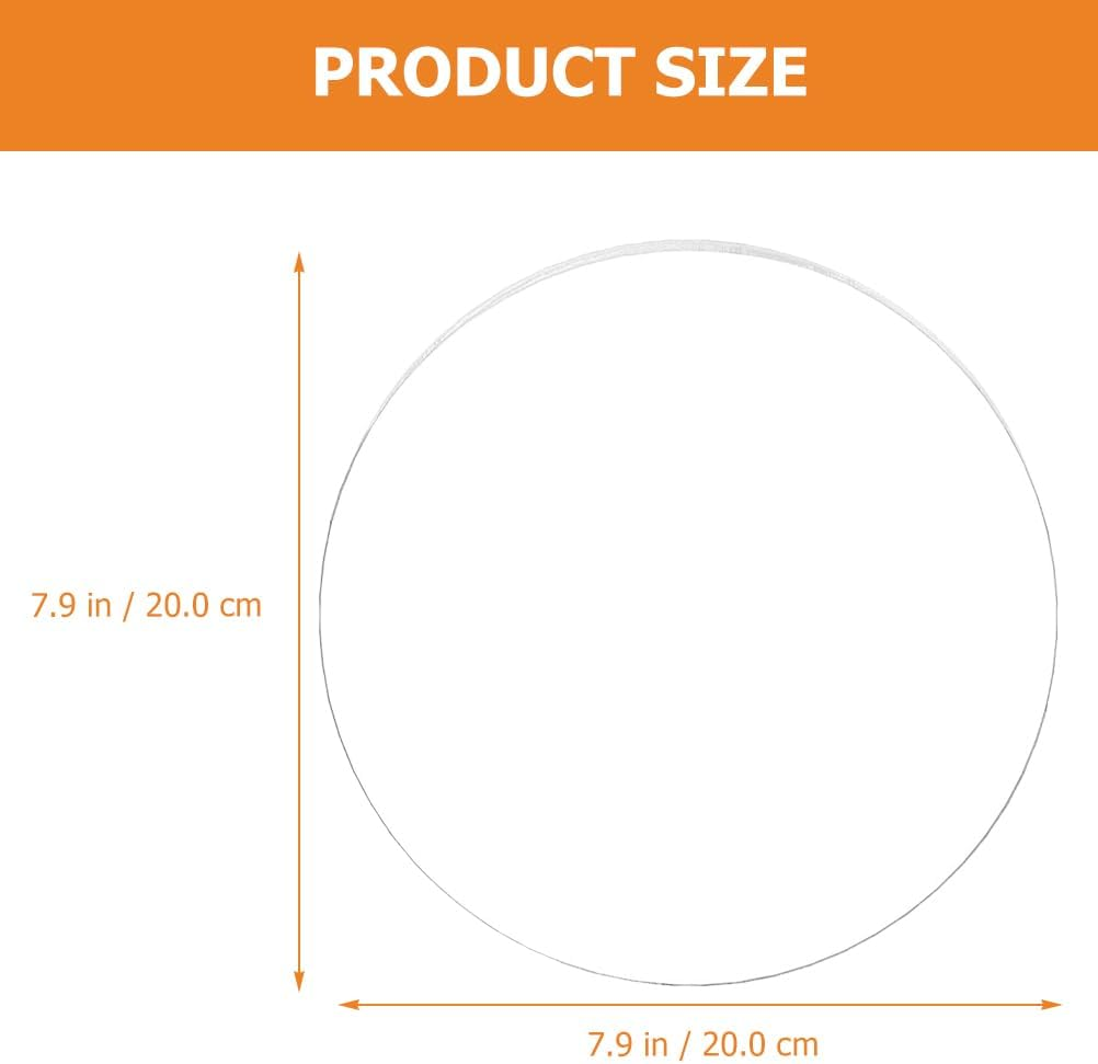 SHINEOFI Acrylic Cake Disc, round Slices, 12In DIY Craft Cutting Board Acrylic Sheets for DIY Arts Crafts Projects image number 2