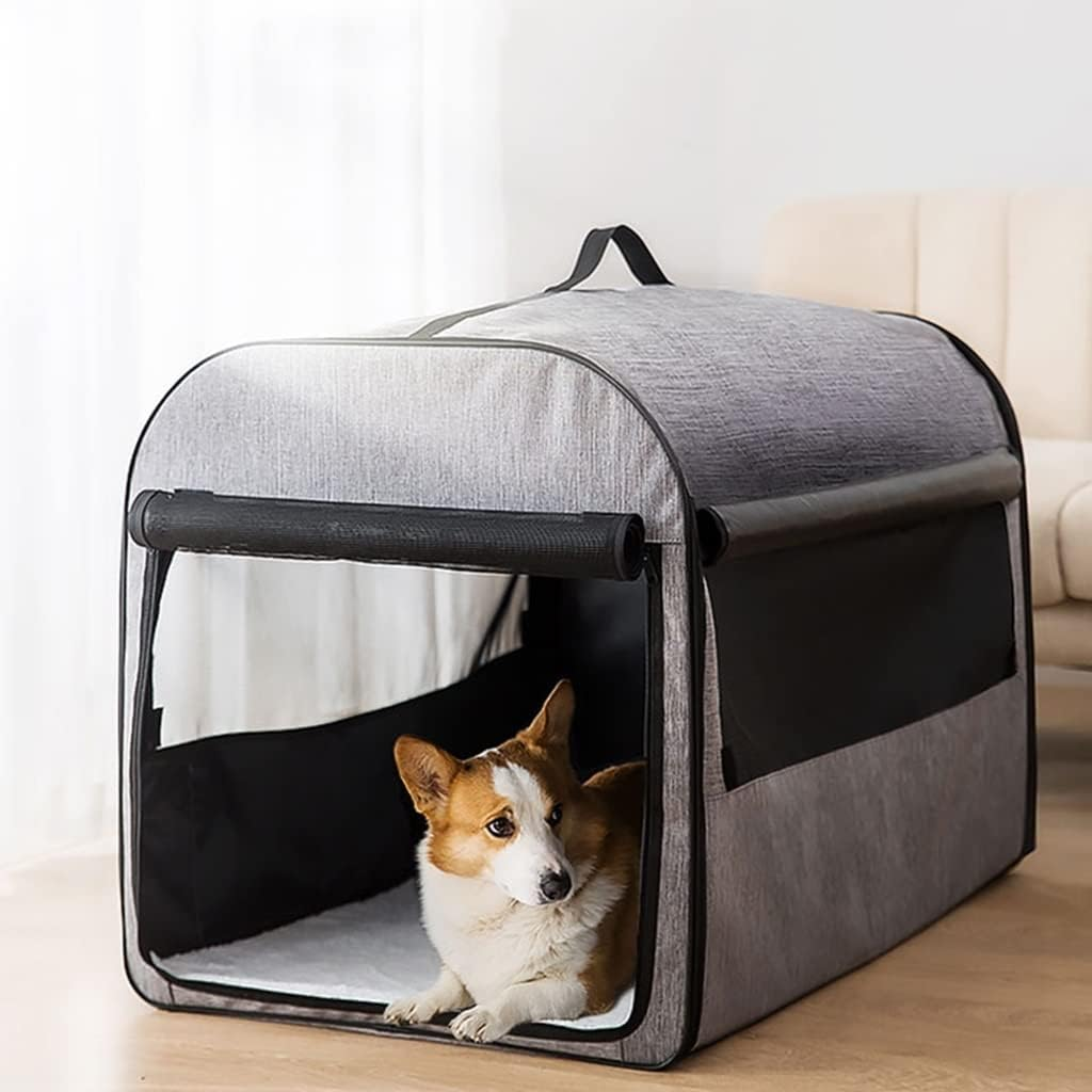 All-Season Dog Kennels Vehicle-Mounted Dog Houses Small Dog Houses Indoor Cat Houses, Pet Supplies(Color:Brown,Size:37 * 30 * 30Cm)