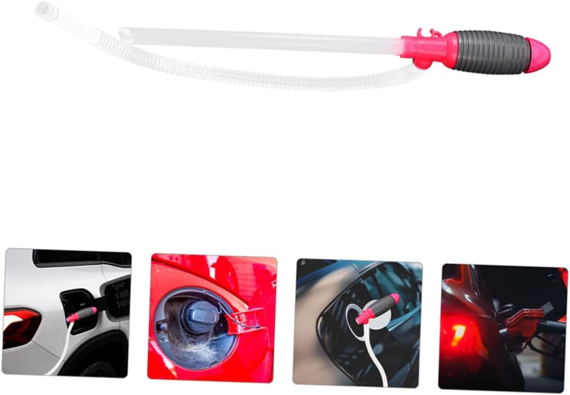 GLEAVI 2 Pcs Manual Car Fuel Transfer Pump Siphon Hose Kit High Flow Oil Pump for Gasoline and Water Transfer Auto Accessories image number 5