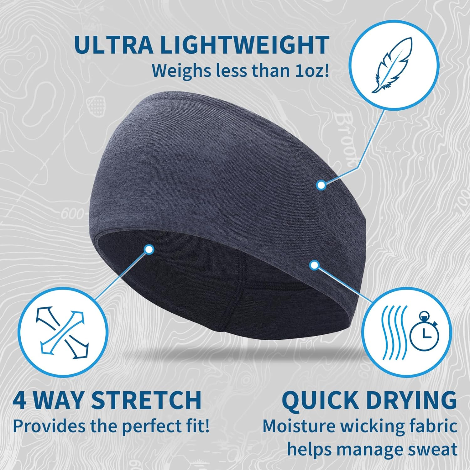 Trailheads Ponytail Headband - Adrenaline Series | Women&rsquo;S Running Headband with Reflective Accents image number 3