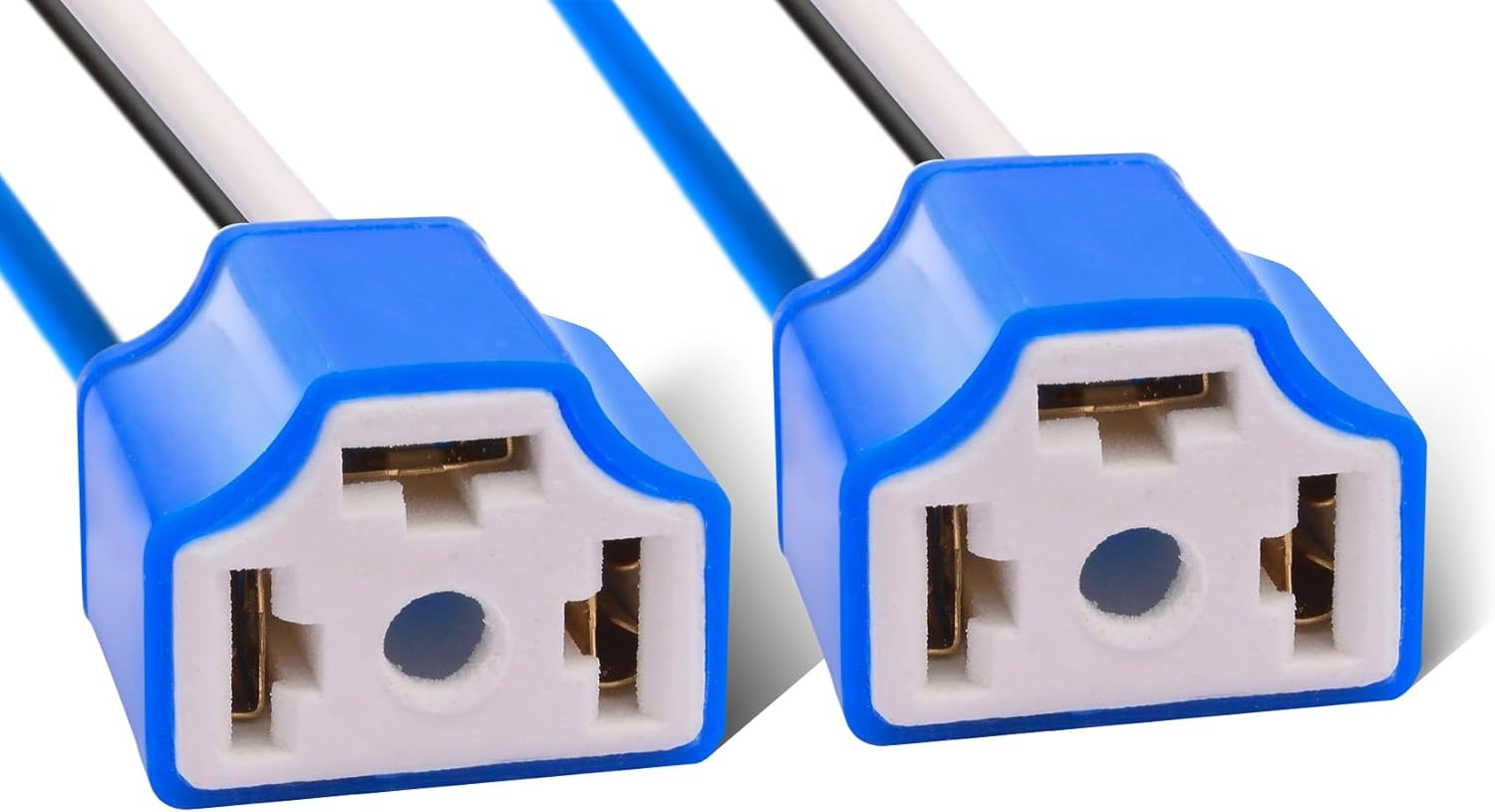 1157 BAY15D Turn Signal Brake Light Bulb Socket Wire Harness Connector(Pack of 2)