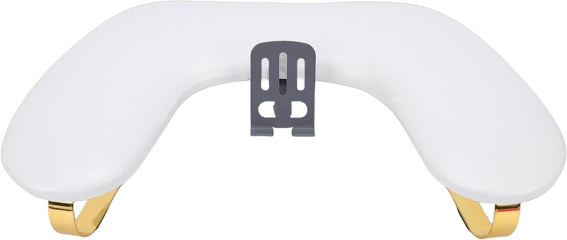 Depisuta Nail Arm Rest, Dual Purpose Arm Rest, Ergonomic Hand Support with Adjustable Phone Stand for Nail Tech, Curved Cushion Non Slip Base Wipe Clean PU Leather for Salon (White) image number 4