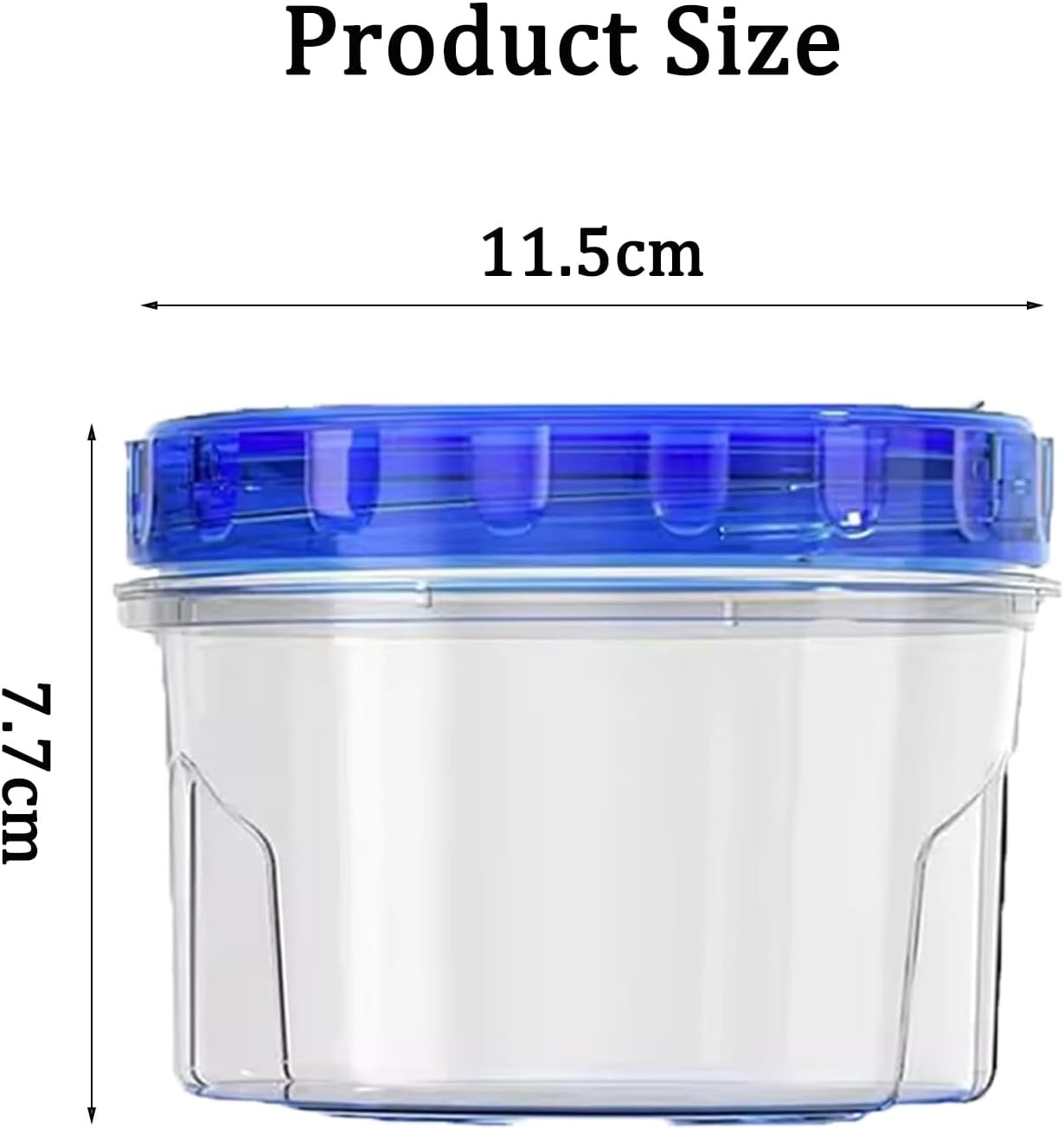 6 Pack 16 Oz Freezer Storage Containers with Screw Lids for Sealing, Airtight Plastic Food Storage Jar,Overnight Oats for Fruit, DIY Projects, Jam Spices Food Storage Jar