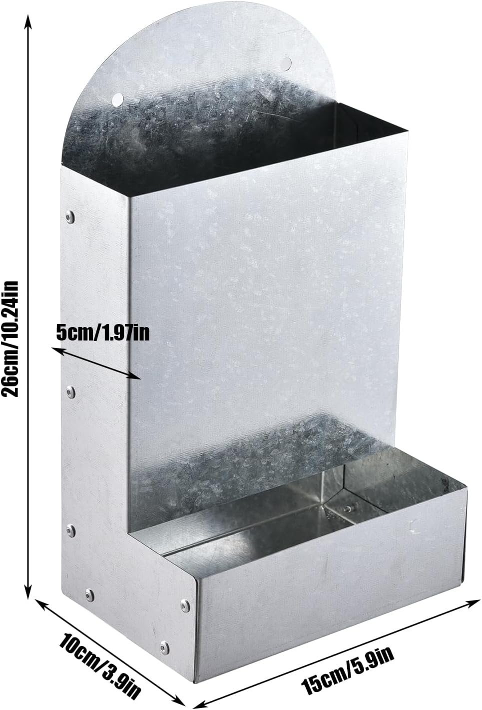 Chicken Grain Feeder - Multifunctional Grain Feeder - Portable Metal Large Grit Feeder Automatic Cooperation Accessories for Feeding Outdoor Duck Farm image number 6