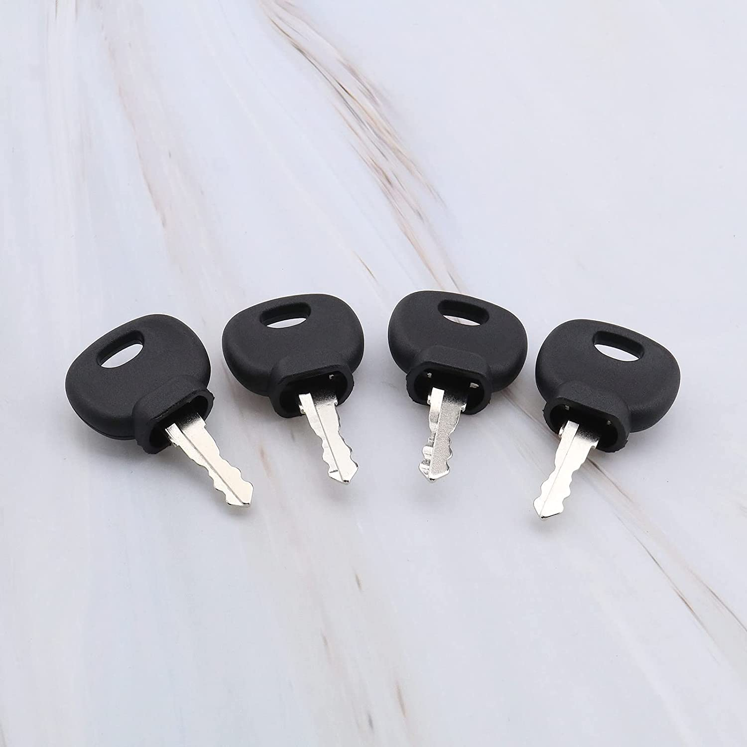 SING F LTD 4Pcs Ignition Starter Key Agricultural/Excavator Machinery Forklifts Compactor Compatible with Bobcat Bomag Caterpillar Dynapac Ford Gehl Hamn Hang JCB