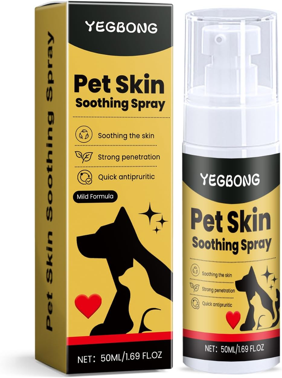 Pet Skin Care Spray, Herbal Moisturizing Treatment, 50Ml, Quickly Nourishes Dog and Cat Skin image number 3