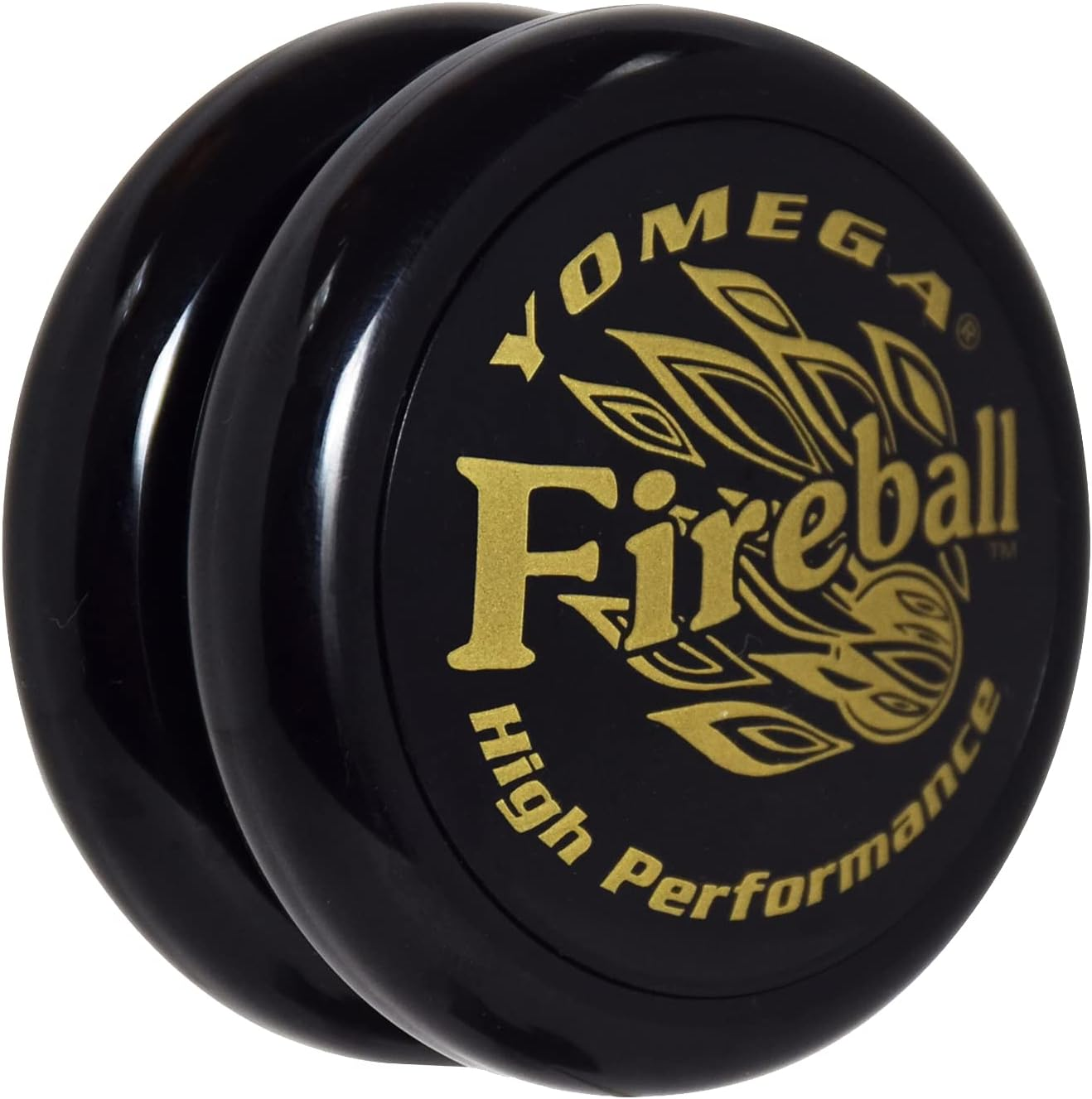 Yomega Fireball Yoyo -HIGH Performance Responsive Transaxle Yoyo, Great for String Tricks for Advance Players to Perform like Pros + Extra 2 Yo Yo Strings & 3 Month Warranty (Black/Gold)