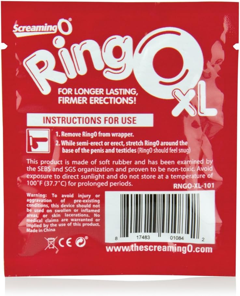 Screaming O Ringo Super-Stretchy Ring, Clear