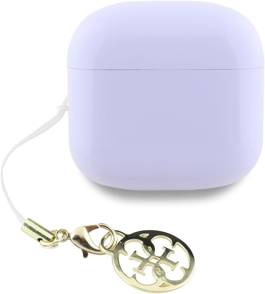 CG Mobile Guess TWS Headphones Glossy Effect Printed Classic Logo & Charm (Lavender) image number 2