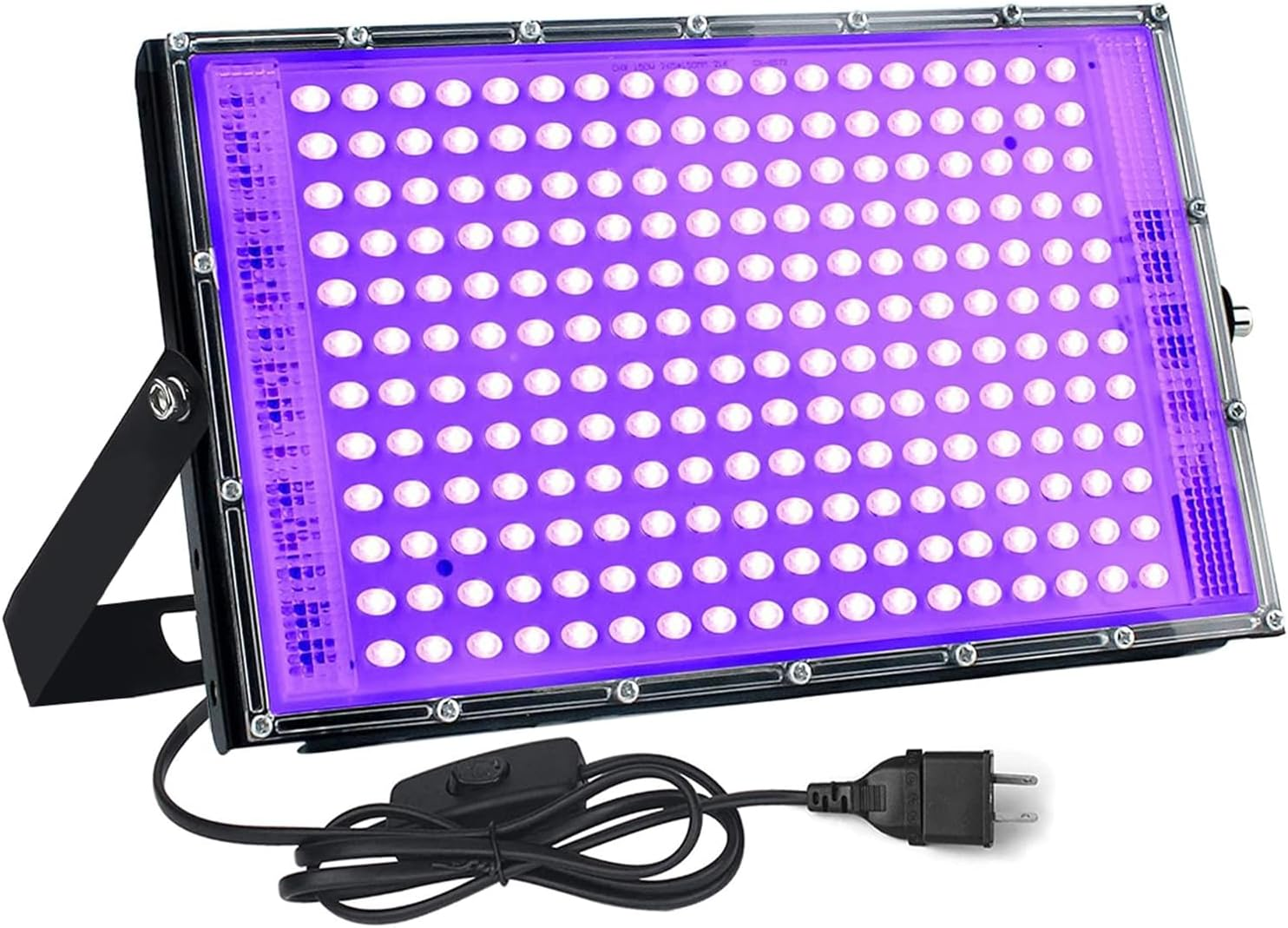 UV LED Black Lights Flood Bulbs 200W 395Nm Ultraviolet Lamp IP65 Waterproof Plum Blossom Blacklight Purple Glow in the Dark Paint Party Decorations Lightbulbs Fixtures for Poster Room Stage Halloween image number 2