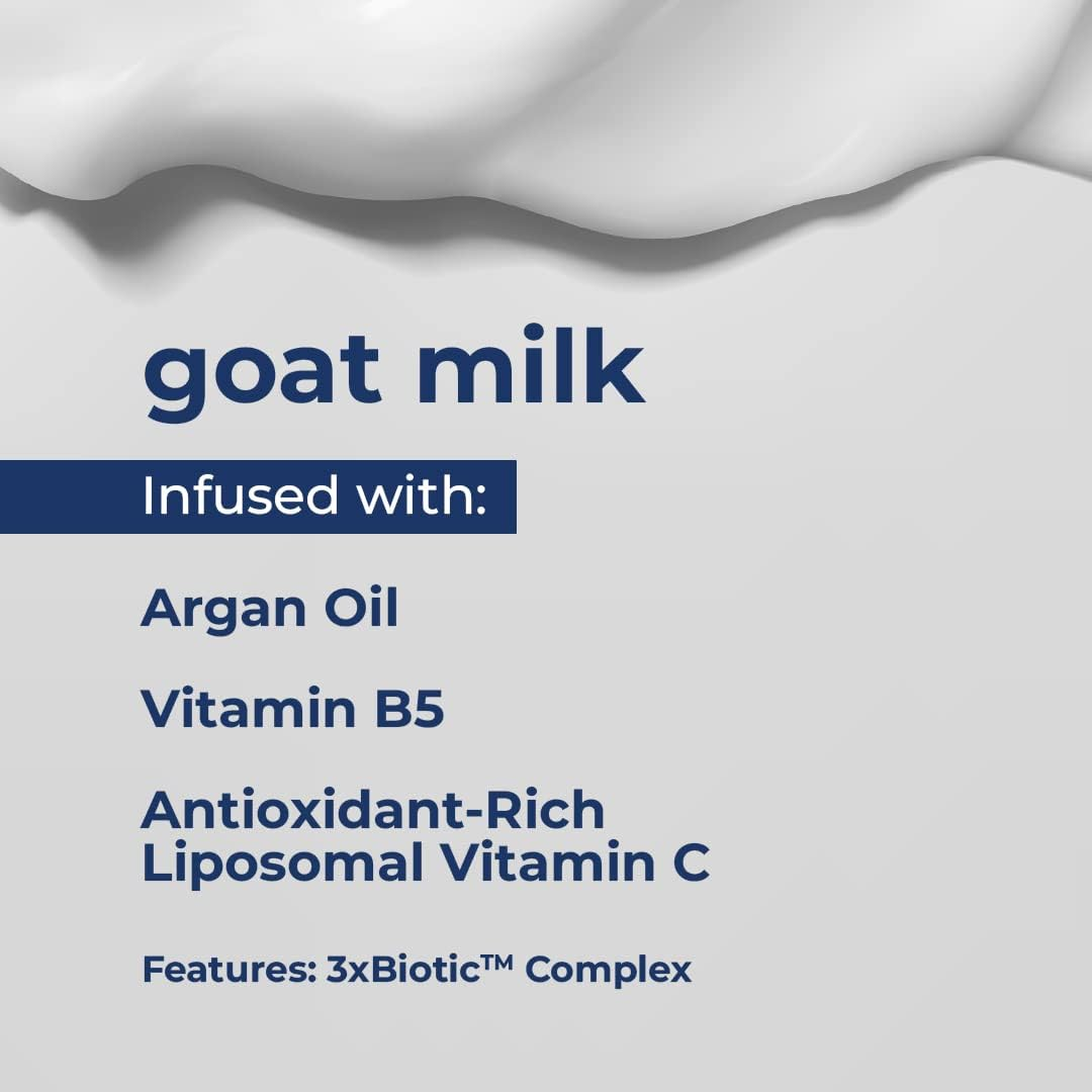 Kiss My Face Goat Milk Body Wash - Lavender & Jasmine Body Wash with Goat Milk and Argan Oil &ndash; 16 Ounce Bottle (Lavender & Jasmine, Pack of 1) image number 2