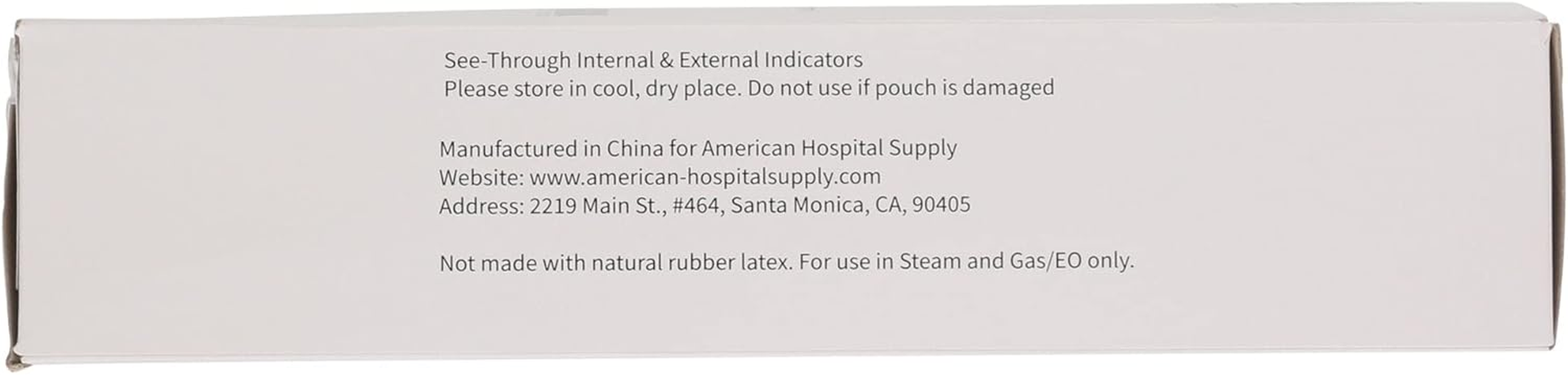 AHS American Hospital Supply Medical Sterilization Pouches 5.5 In. X 10 (Inches) | Sterilizer Bags with Self-Seal, Color Coded Indicators, Label Markings | Autoclave Pouches Box of 200 image number 4