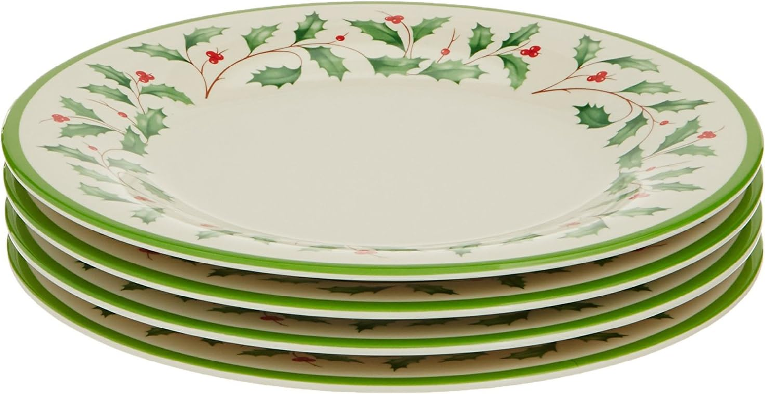 Lenox 863668 Holiday 4-Piece Melamine Accent Plate Set, 12 Cubic Inches image number 5