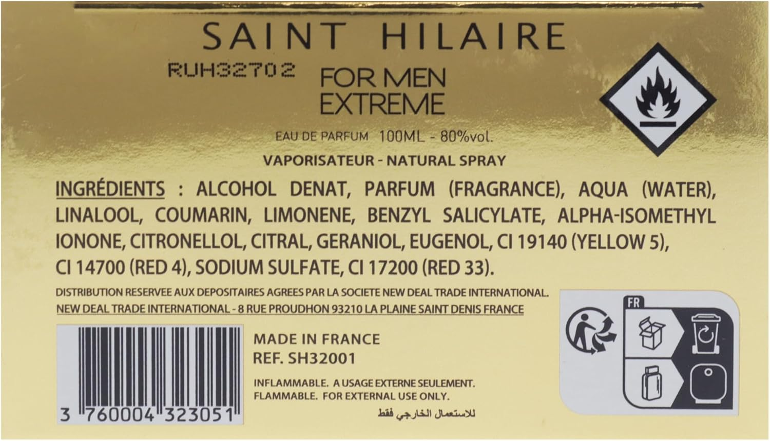For Men Extreme by Saint Hilaire for Men - 3.4 Oz EDP Spray image number 6