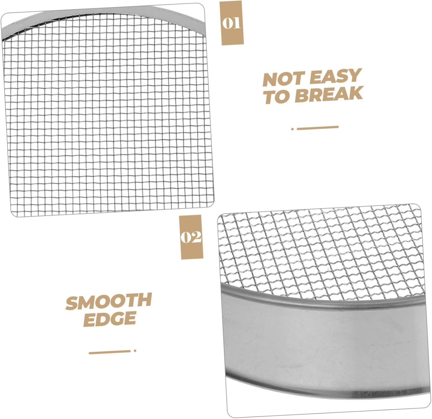 Garden Soil Sifter Mesh Sieve Sifting Pan Soil Sifter for Rocks Multi-Use Sieve for Gardening image number 5