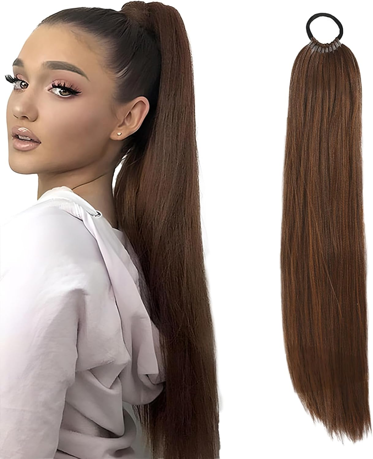 Real Hair Braid, Ponytail Extension for Natural Look, Easy to Use, Versatile Styling, 1 Piece High-Quality Braid Extension image number 1