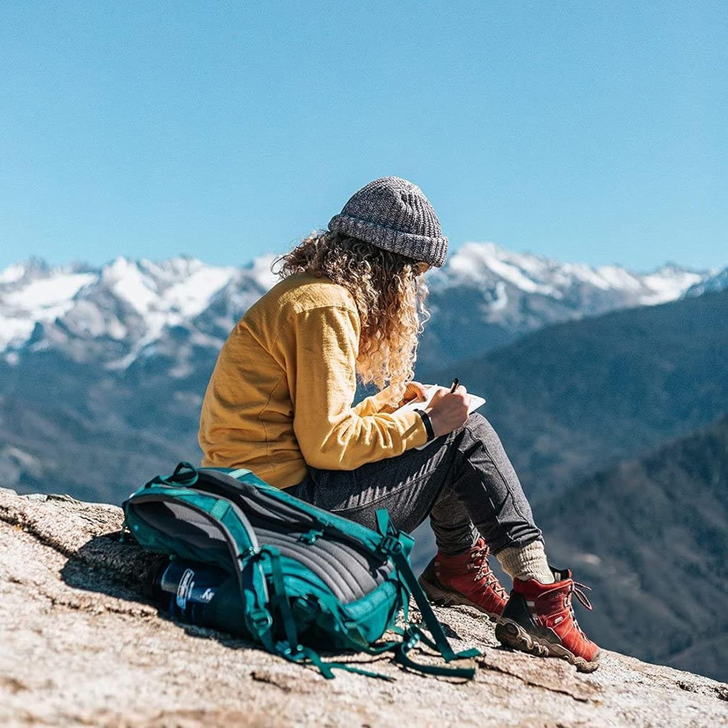 Classic Dotted Notebook Journals - Black A5 PU Leather Hardcover Notebooks for Men and Women, 192 Pages 120 Paper with Inner Pocket, 5.75 &times; 8.5 Inches image number 6