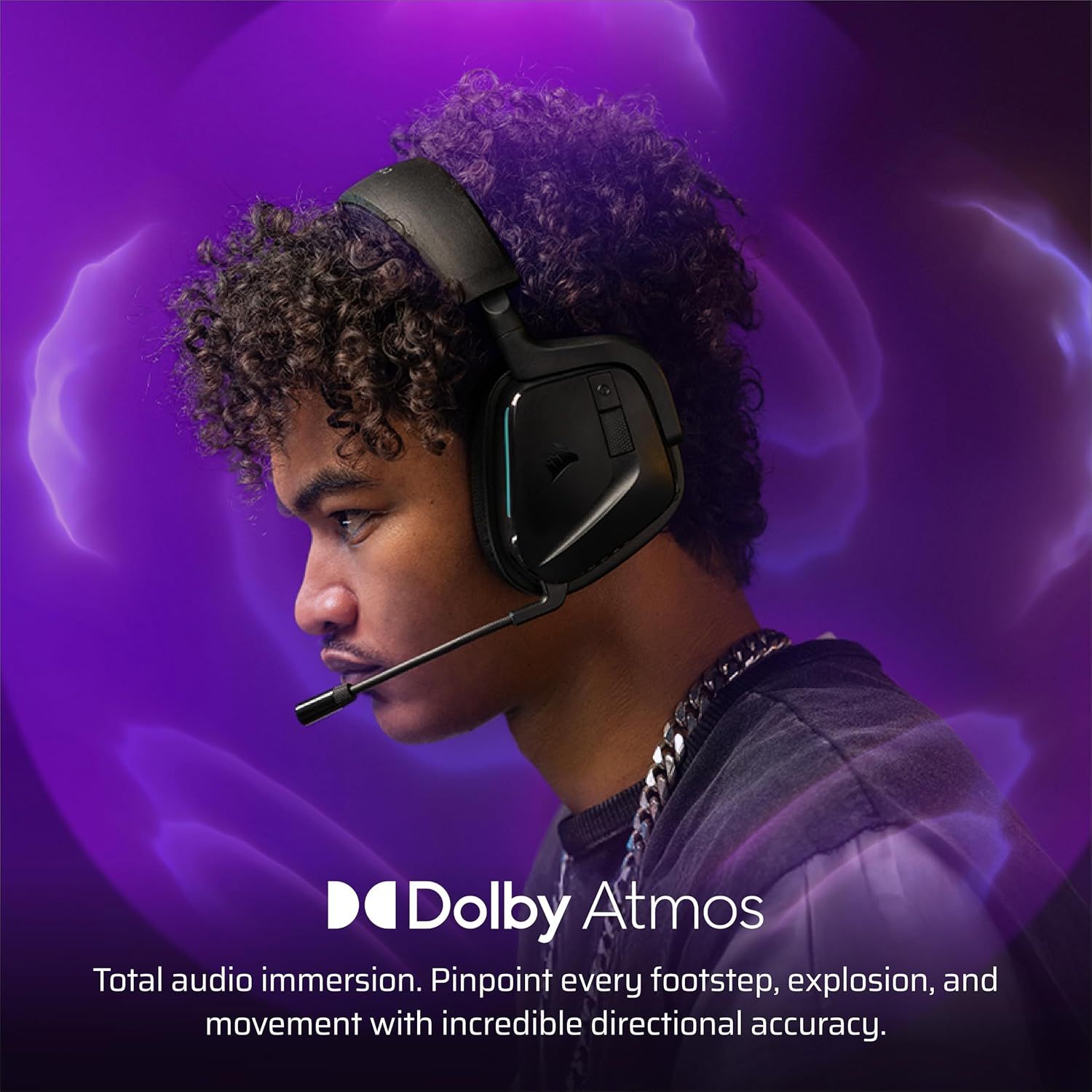 CORSAIR Void V2 Wireless Gaming Headset with Bluetooth for PC, PS5, PS4, Switch, Mobile &ndash; Dolby Atmos, 70 Hr Battery, Dual Wireless, Lightweight, Fast Charging &ndash; Carbon