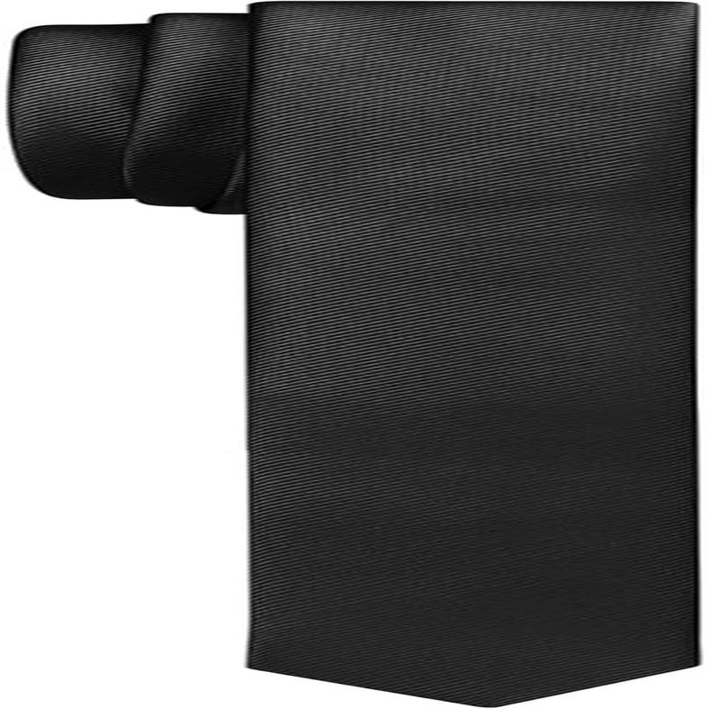 AIMENGWU Men'S Skinny Ties Solid Color Formal Neckties 1.58" (4CM) Slim Striped Thin Black Ties for Men