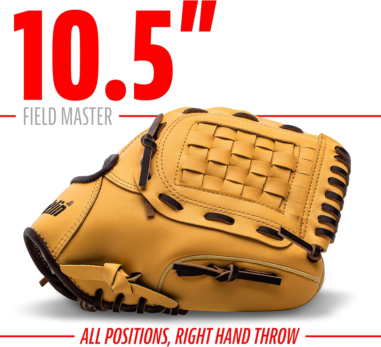 Franklin Sports Baseball and Softball Glove - Field Master - Baseball and Softball Mitt