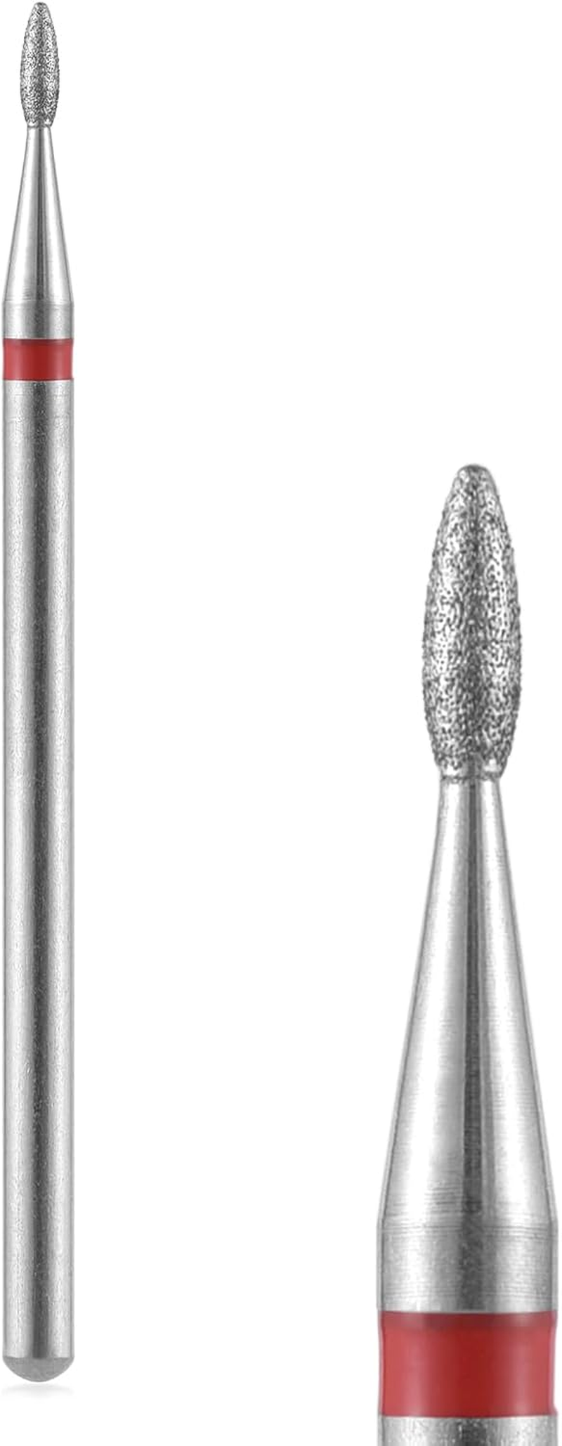 Siyuwuro 10Pcs Cuticle Nail Drill Bits Flame Shape 3/32'' Safety Carbide Nail Drill Bits Professional Manicure and Pedicure Drill Bits for Cuticle Dead Skin Nail Prep image number 6