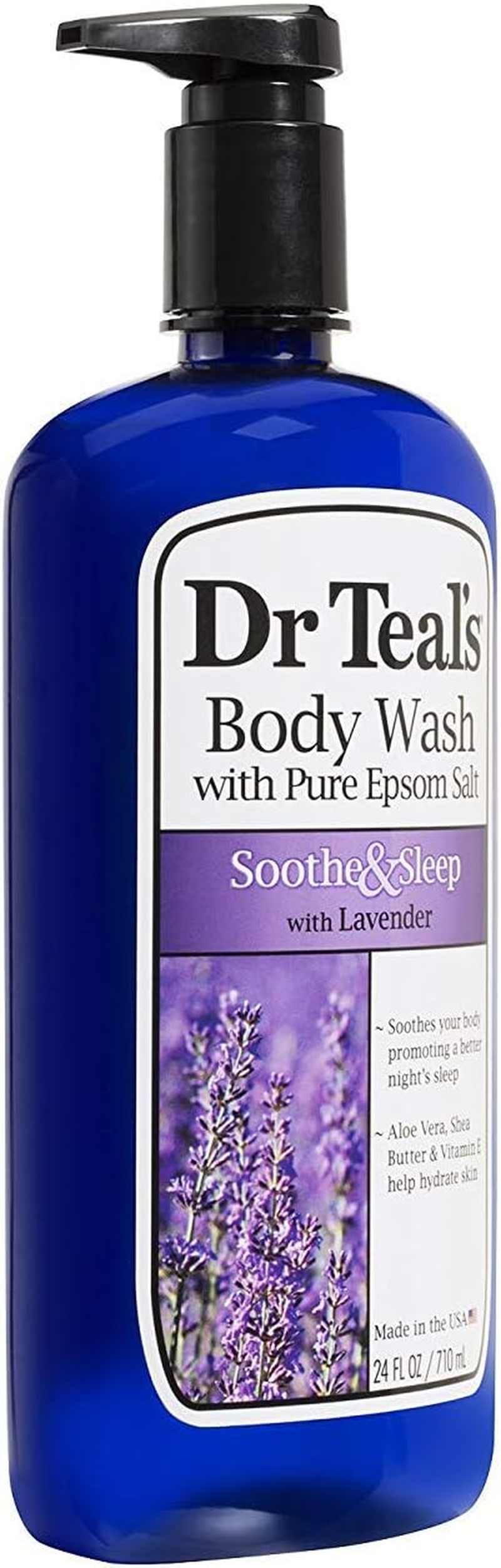 Dr Teal'S Pure Epsom Salt Body Wash Soother & Moisturize with Lavender 24 Oz (Pack of 6) image number 3
