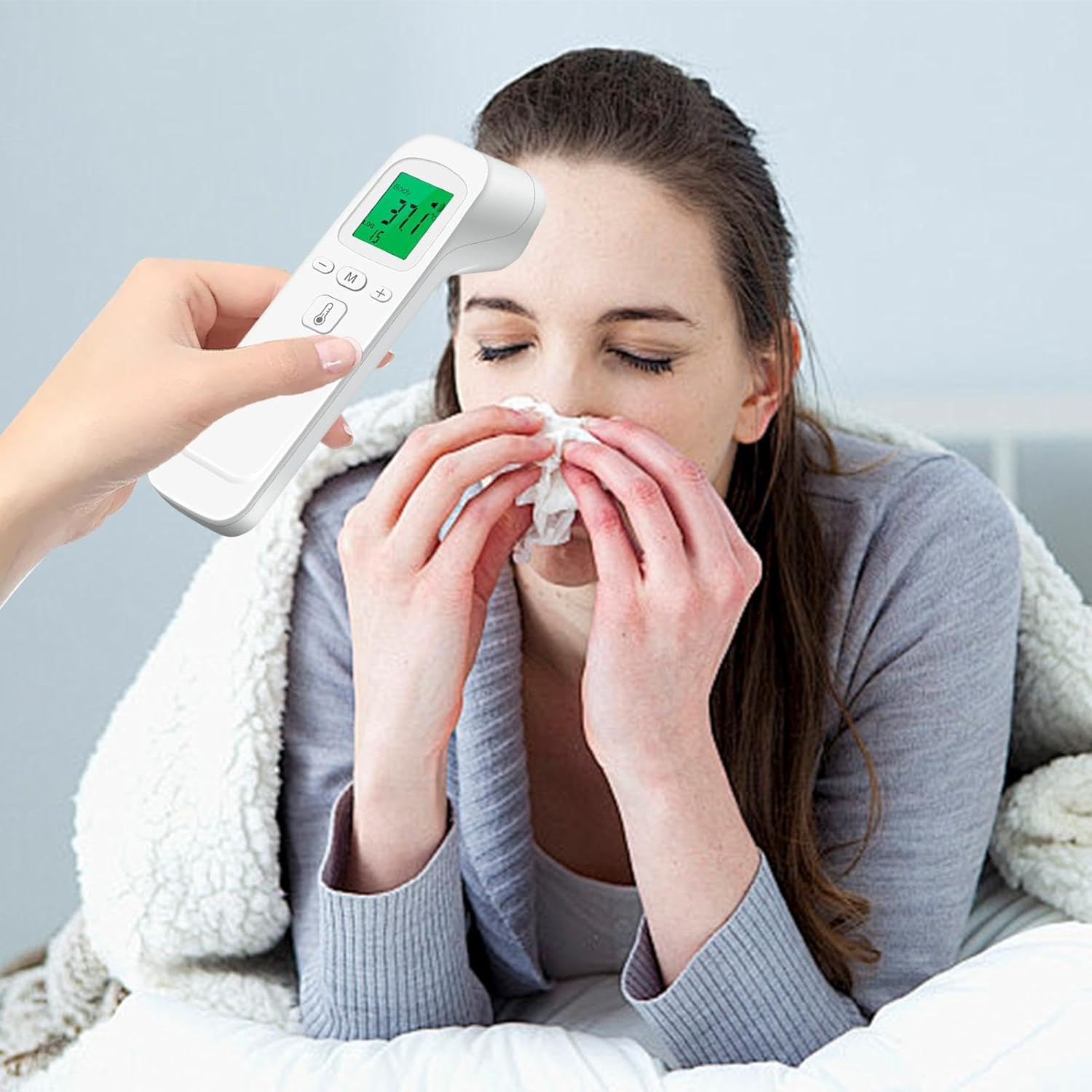 Human Infrared Temperature Gauge - No Touch Temperature Gauge,Forehead Temperature Gauge, Digital Temperature Gauge for Adults and Kids, Fever Check Temperature Gauge image number 1