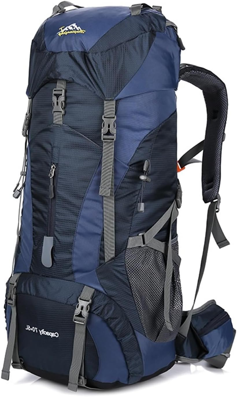 Hxdream Hiking Backpack,Hiking Travel Backpacks,70L Camping Backpack,Travel Backpack with Rain Cover,Suitable for Mountaineering, Camping, Tourism
