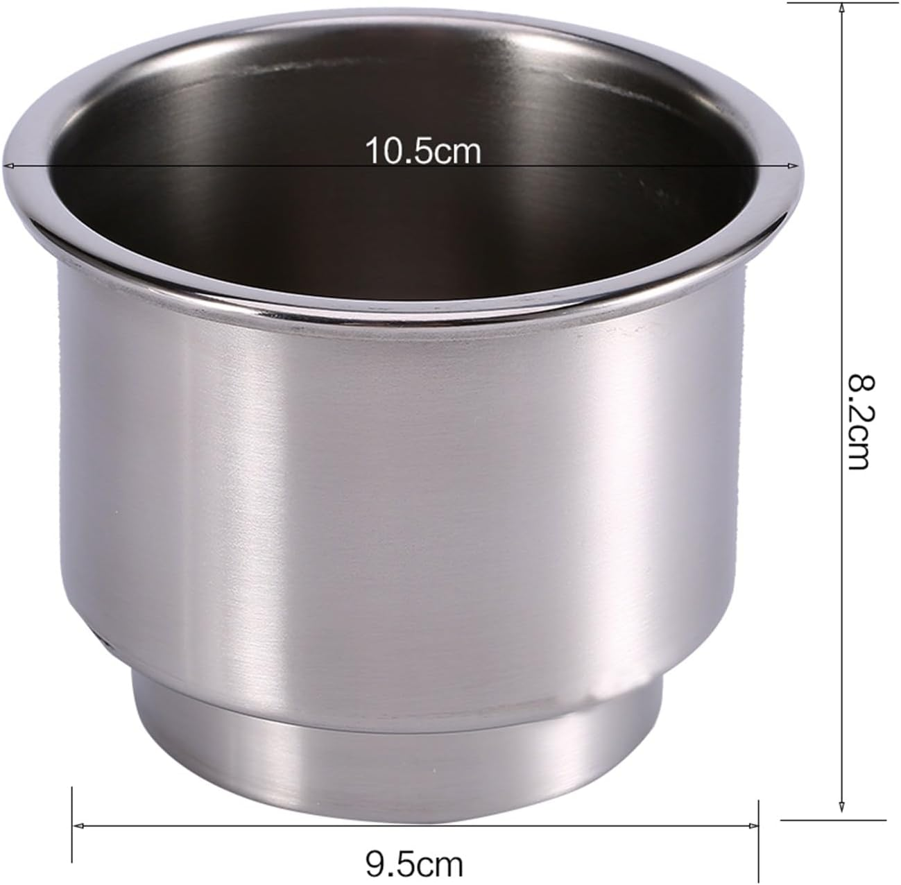 Stainless Steel Drink Holder with Drain for Marine Boat RV, Resistant Cup Storage for Various Bottles and Cups image number 6