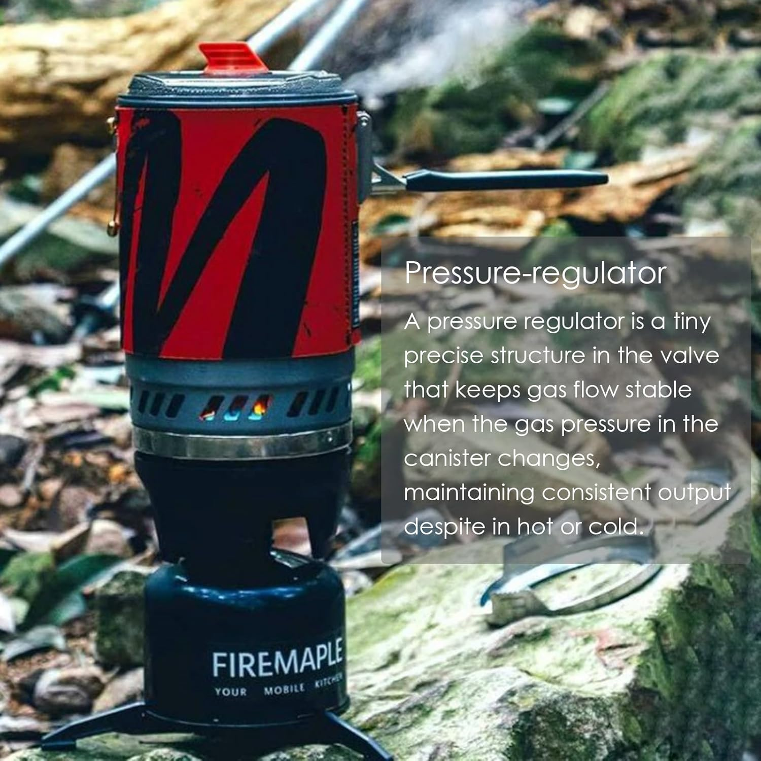 Fire Maple Star X5 Polaris Camping Pot Backpacking Pot Cooking System (Black&Red) image number 5