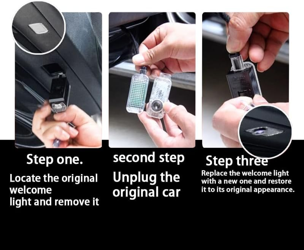 For BYD Shark 6 Door Welcome Light Projector Shark 6 Model LED Accessories Projection Door Welcome Light - Easy to Install, Plug and Play Design (2 Piece Set)