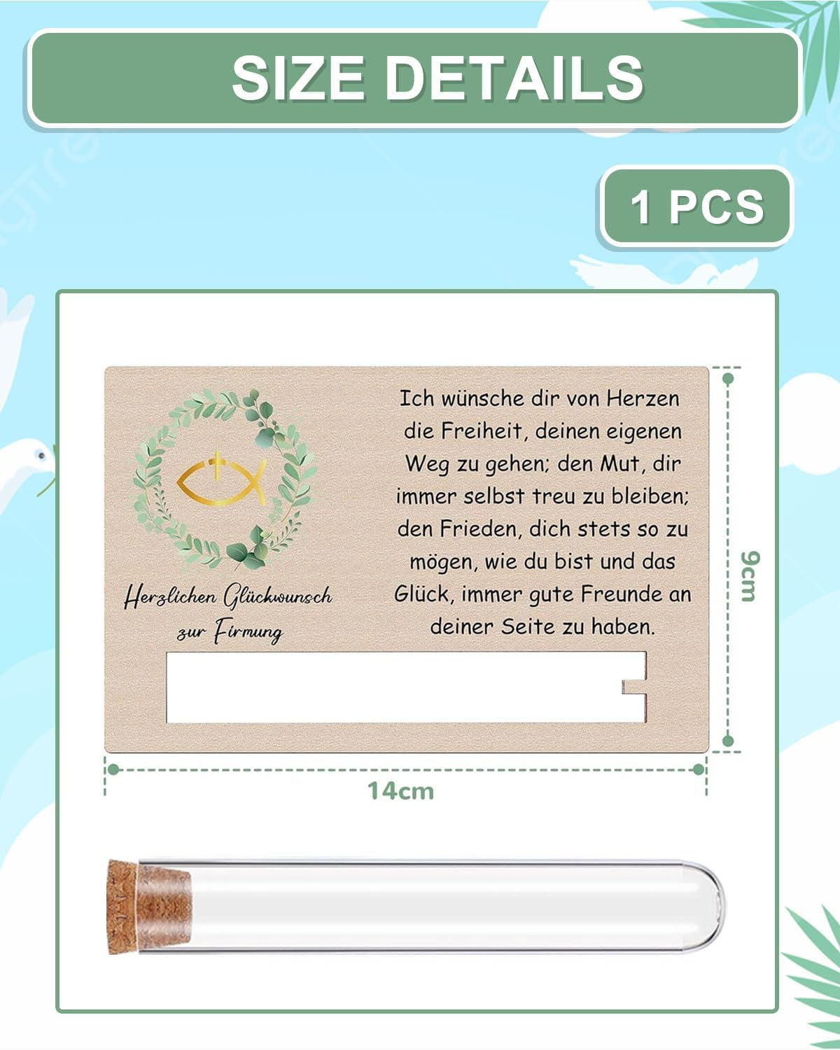 Money Communion Girls Boys Money Communion Confirmation Christening First Communion Wooden Confirmation Gift Communion Decoration Christening Gift Fish Decoration image number 1