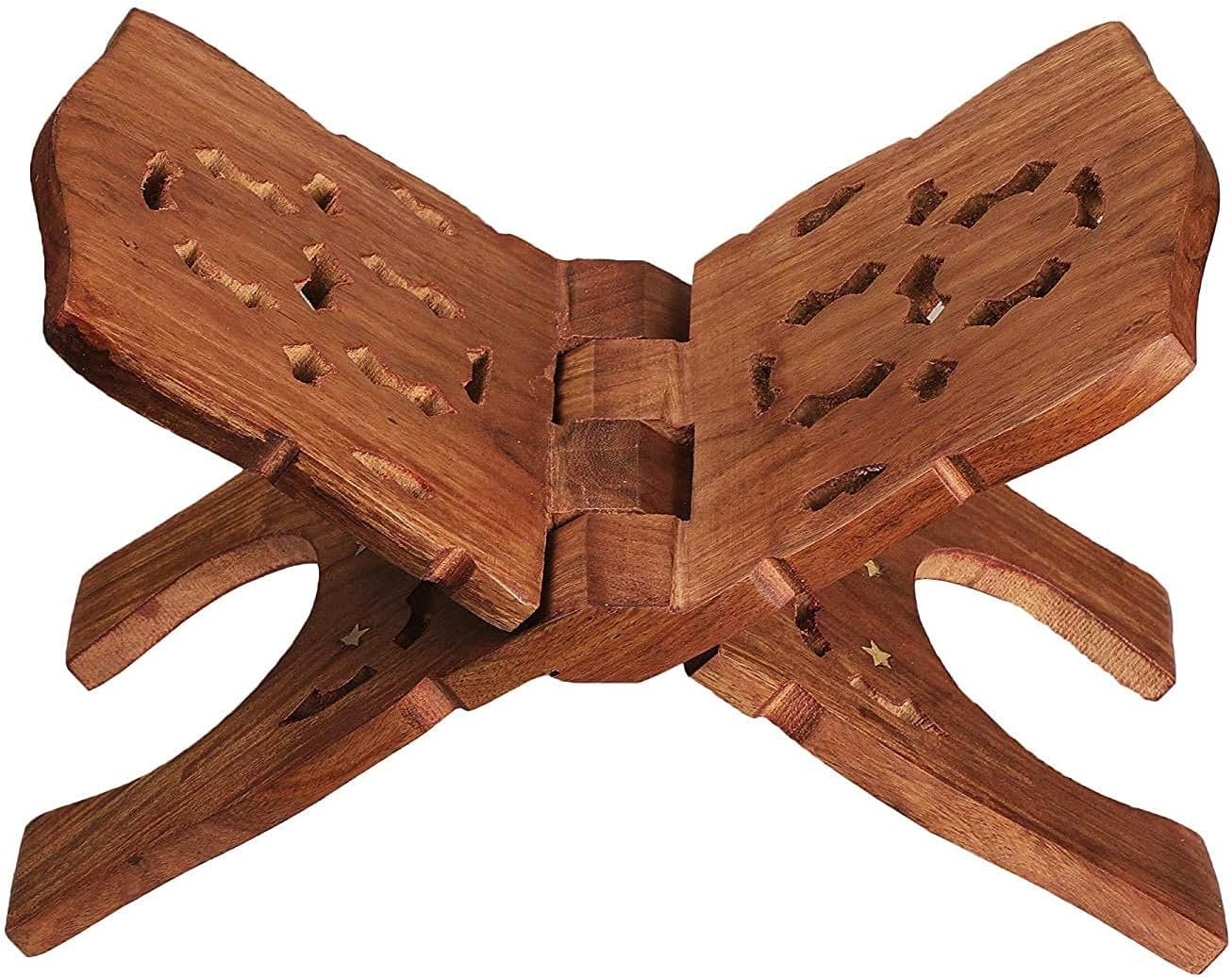 Antlantic Wood Store Book Stand Cover Case Wooden Rehal Holy Quran Bible Geeta Office Home Decor Furniture Kids 10 Inch Length image number 2