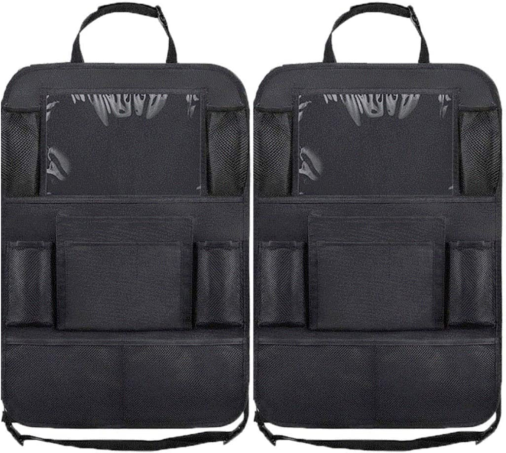 2 PCS Car Seat Back Organiser Tidy Organizer Travel Kid Storage Bag Pocket Cup Holder image number 1