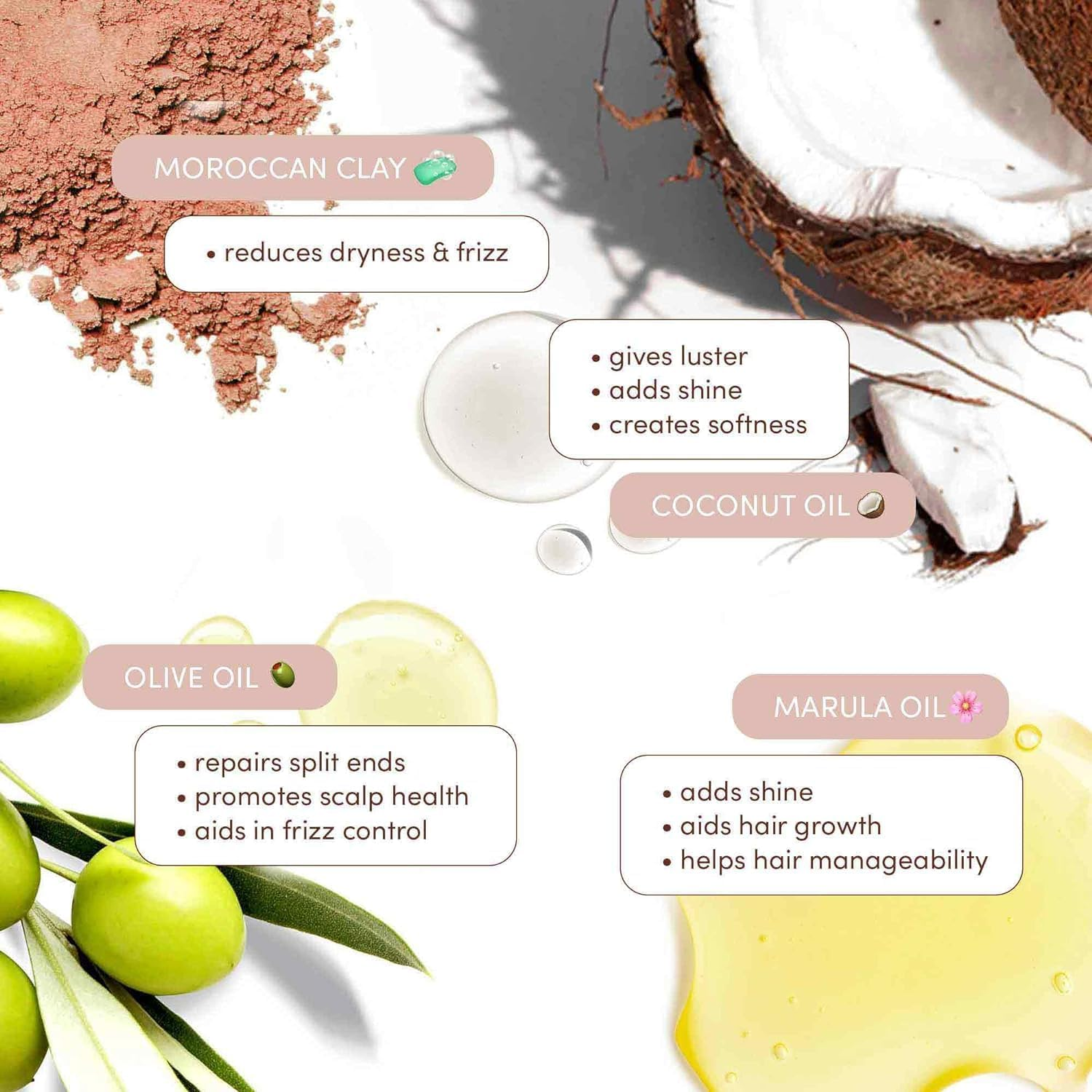 MIZANI True Textures Moroccan Clay Steam Mask - Deeply Conditions & Nourishes with Coconut Oil, for Curly Hair image number 3