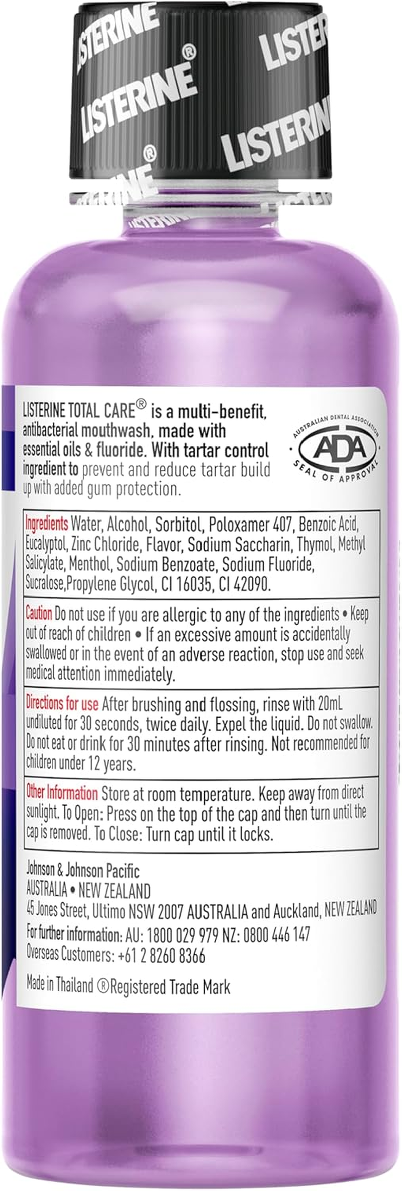 Listerine Total Care Mouthwash 100Ml (Pack of 2) image number 4