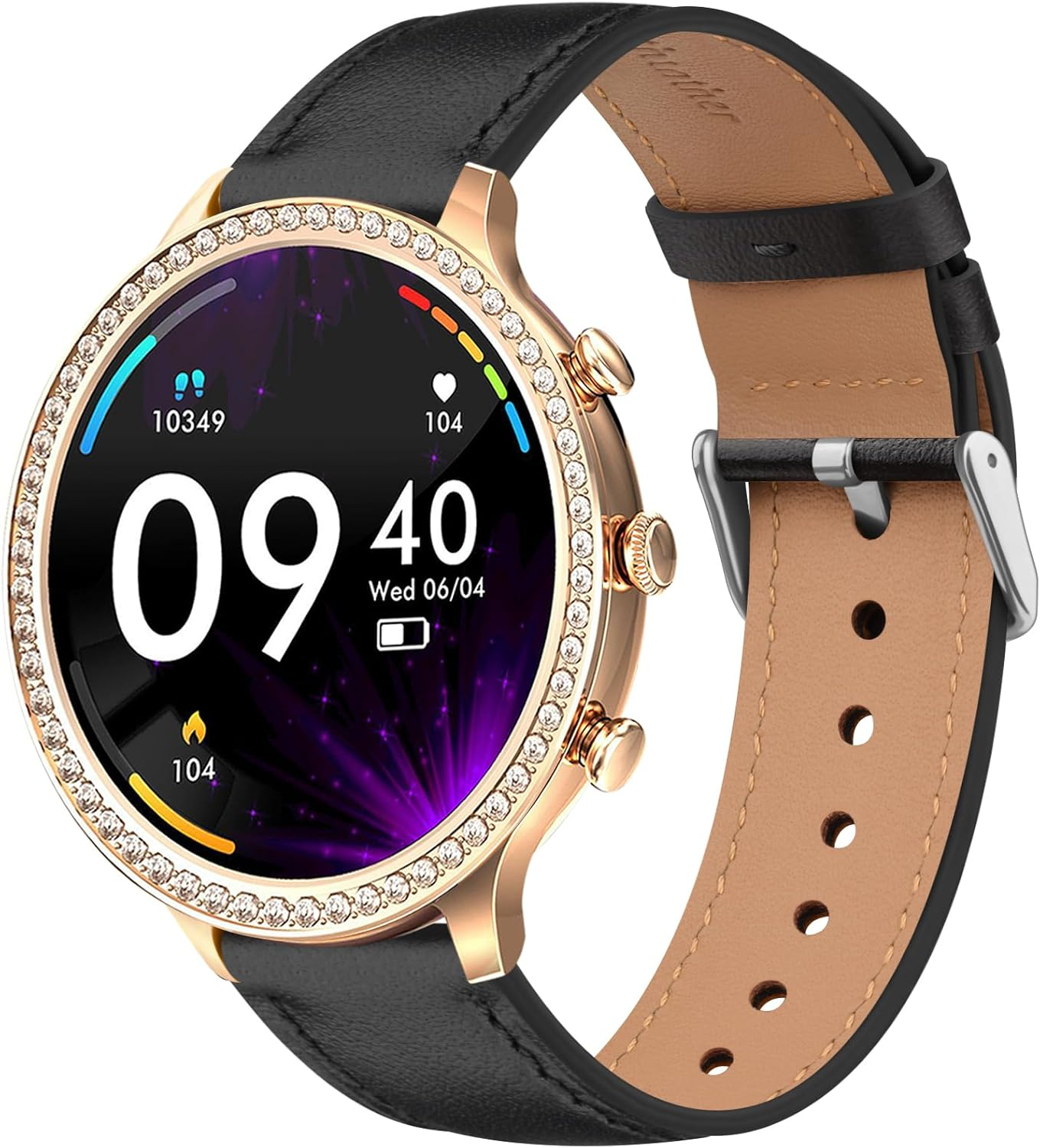 Leonids for Garmin Vivoactive 4S Band/Garmin Venu 3S Band, 18Mm Leather Watch Bands for Garmin Forerunner 265S/265S Music, Forerunner 255S/255S Music, Venu 2S/Vivomove 3S