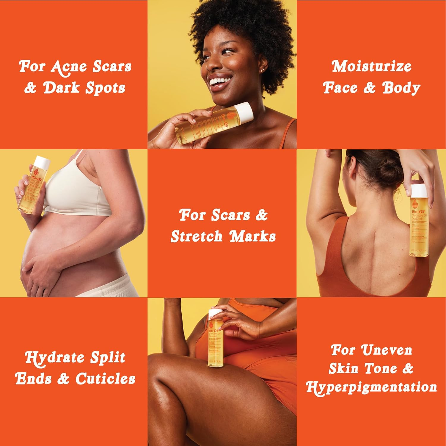 Bio-Oil Natural Skincare Oil, Serum for Scars and Stretch Marks, Face and Body Moisturizer for Dry Skin, Hair Oil, for All Skin Types, 4.2 Oz image number 4