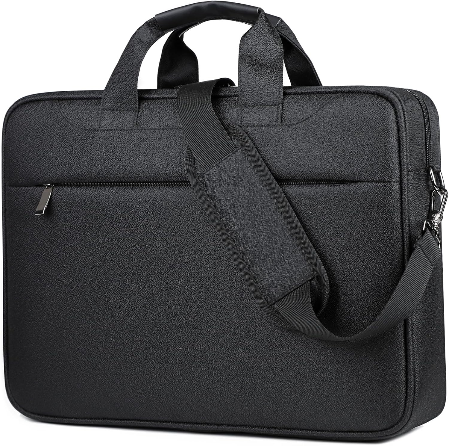 Laptop Bag 15.6 Inch for Men Women Water-Resistant Oxford Computer Messenger Bag Laptop Carrying Case Business Briefcase for Office Work,Shoulder Bag with Shoulder Strap，Black/Grey/Navy