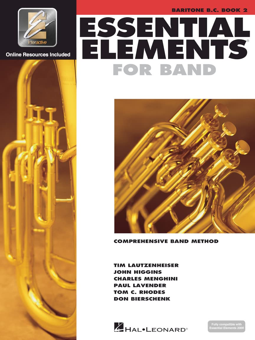 Hal Leonard Essential Elements for Band Baritone Bass Clef Book 2 with EEI: Baritone B.C.