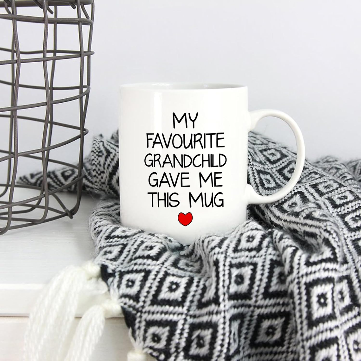 5Aup My Favourite Grandchild Gave Me This Mug Christmas, Funny Father'S Day and Mother'S Day Grandad Grandma Cup Gifts from Grandkids, Granddaughter, Grandson, Birthday Ideal for Grandparents 11 Oz image number 3