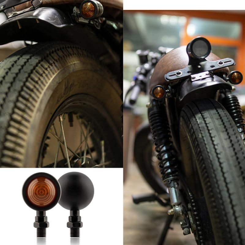 2PCS 12V 5W Motorcycle Turn Signal Indicator Bulbs, Universal Fit Amber Blinkers for Front/Back, Easy Installation, Bright and Long-Lasting image number 5