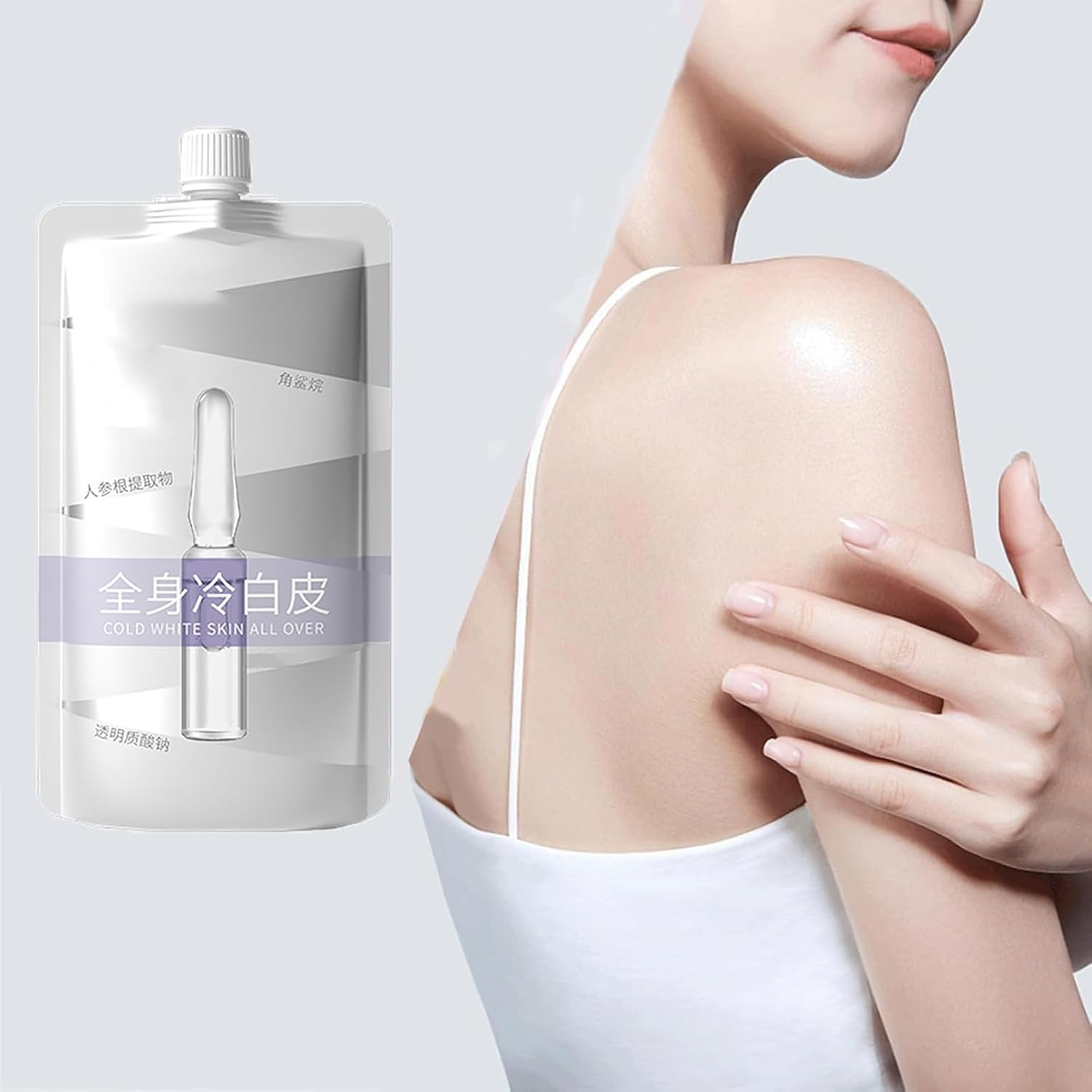 Cold White Skin All Overwhite Full Body Whitening Cream,Super Powerful Skin Brightening Lotion,Long Lasting Hydration,For Women and Men - 2Pcs image number 5